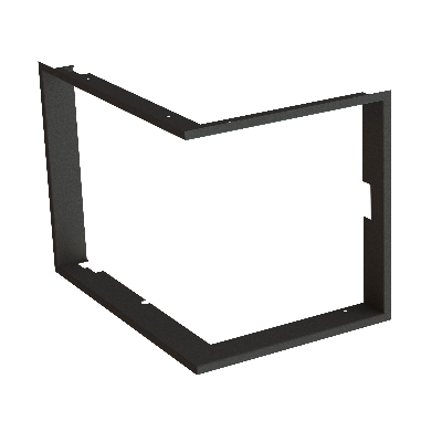 Frame 1x90° black BeF Therm (V) 8 CP/CL,