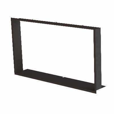 Frame 1x90°  black BeF Therm (V) 10